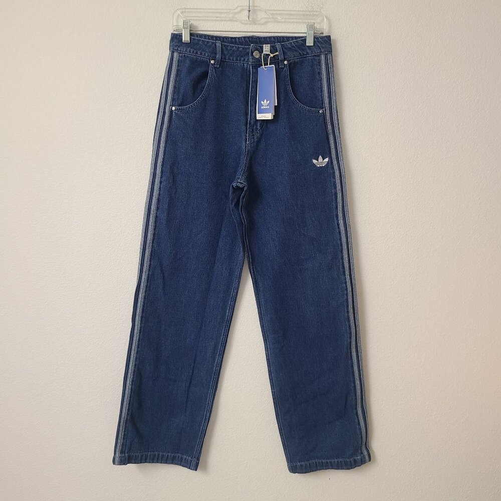 Adidas Originals Adicolor Denim Firebird Pants Jeans JC6234 Size 34 Blue